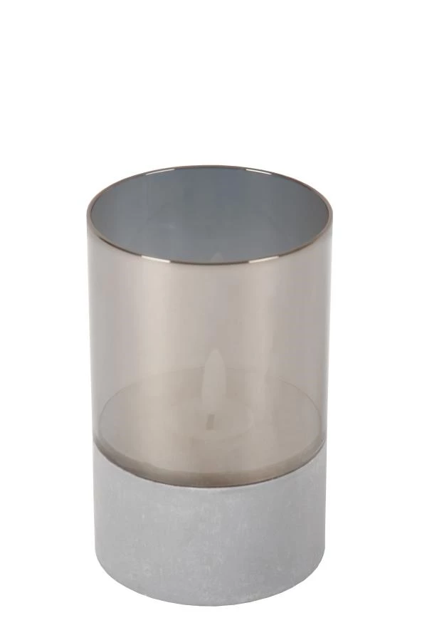 Lucide VELAS - Lámpara de mesa - Batería/pilas - Ø 8 cm - LED - 3x0,2W 2700K - Ahumado - Set de 3 - detalle 5
